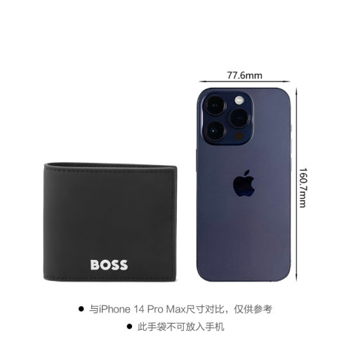 【HUGO BOSS雨果博斯 钱包】HUGO BOSS/雨果博斯 男士black系列短款对折钱包钱夹 50513934 001 ...