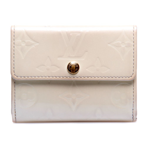 louis vuitton(路易威登)珍珠白漆皮零钱包