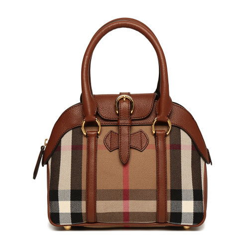 burberry/博柏利 时尚优雅 经典格纹女士手提斜挎两用包