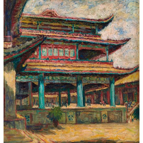 【sinoart新艺雅途 当代油画】卫天霖《故宫》布面油彩【正品 价格