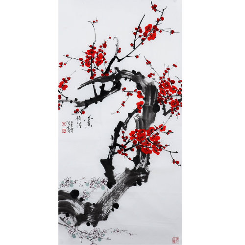 高清涛 《古梅》 传统水墨 写意花鸟