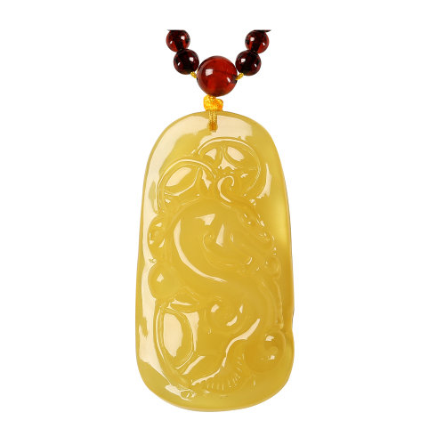 mmt/曼丽翠 蜜蜡香草龙子冈牌吊坠