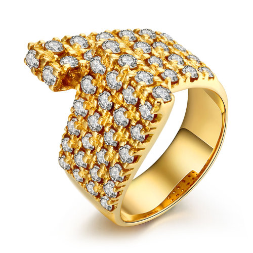 35克拉钻石 18k黄金钻石戒指 (附权威证书) 金色 14号