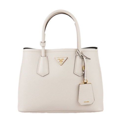 prada/普拉达 白色牛皮大号女士手提包1bg8872a4a pr2625730490