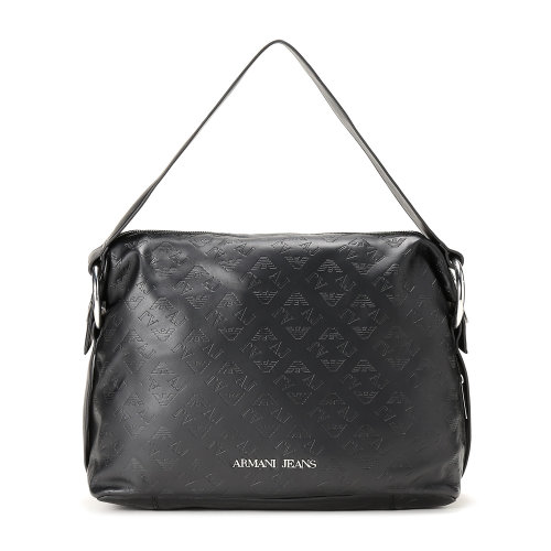 armani/阿玛尼女士深印logo时尚牛皮单肩包