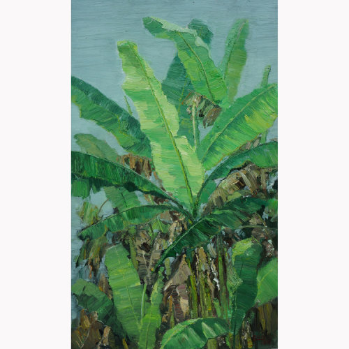 朱庆《芭蕉-1》当代油画 可回购