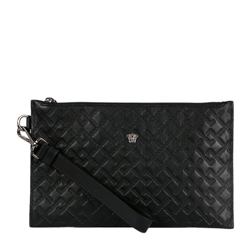 versace/范思哲 男士黑色牛皮手拿包 dp84725 dvbrv d41e