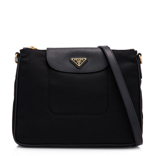 prada/普拉达黑色尼龙斜挎包