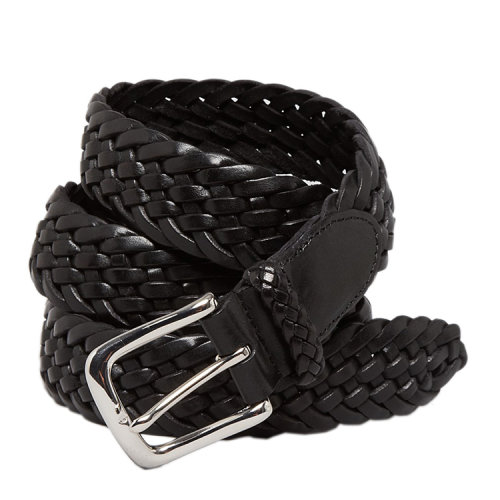 【满减】ralph lauren(拉夫劳伦)男士编织真皮腰带 804300 黑色 101.