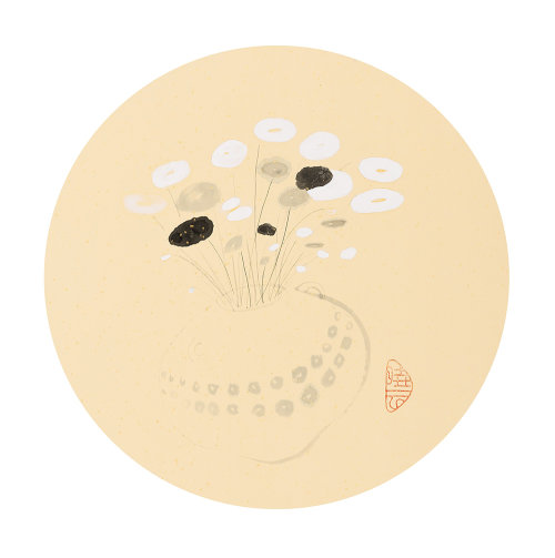 陆晓云《水墨花草系列(二)》中国画 _纸本设色_静物
