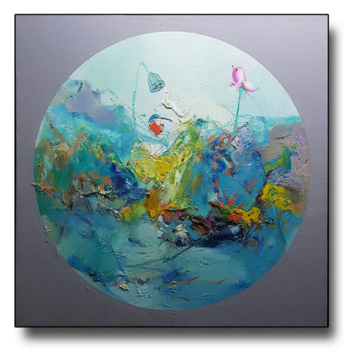 陈明龙《荷塘物语系列》油画