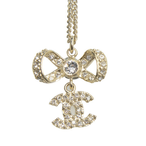 chanel/香奈儿 金色名媛气质风项饰/吊坠 a42647