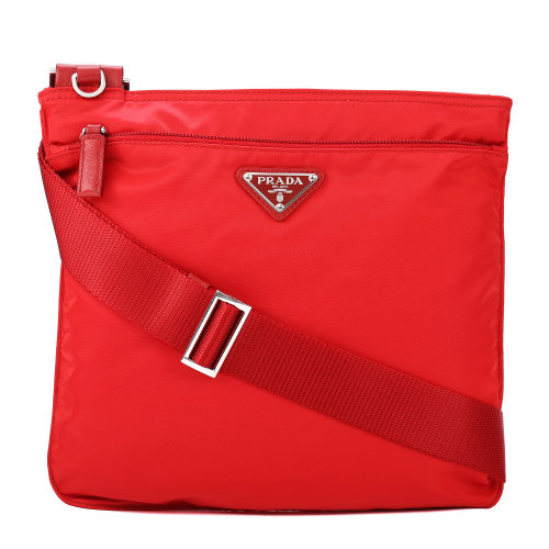 prada(普拉达) 红色尼龙斜挎包
