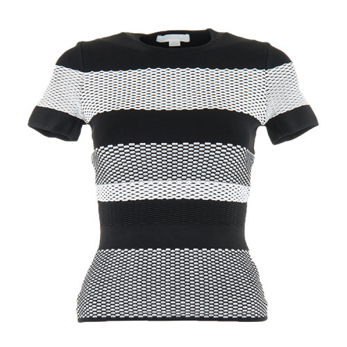 alexander wang/亚历山大.王 女士针织条纹短袖t恤du s 花色