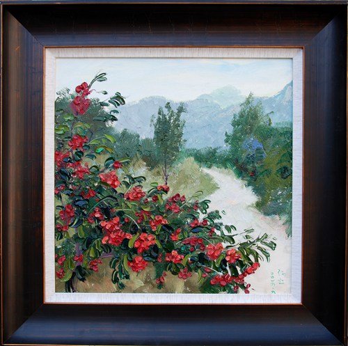 油画】王存玉《山里红1》布面油画 风景【正品 价格 图片】 - 寺库网