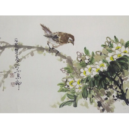 娄鹏 写意花鸟作品 中国美协会员 中国书画研究院研究员