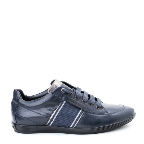 hugo boss/雨果波士m男士休闲鞋-黑牌蓝色牛皮经典运动鞋