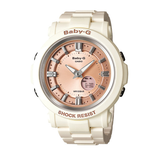 casio/卡西欧手表baby-g系列时尚双显霓虹表盘石英女表bga-300-7a2