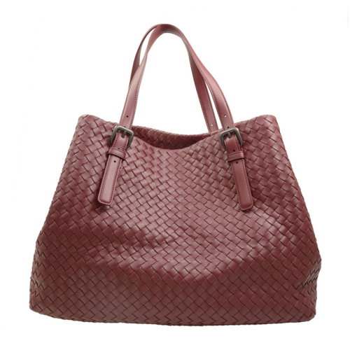 bottega veneta/葆蝶家 女士深红色羊皮经典手提包 #272154 v0016