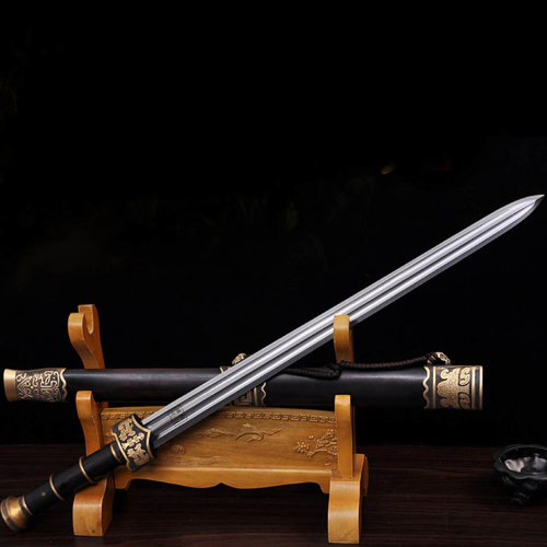 zhou shi/周氏 龙泉剑非物质文化遗产 八面越王剑(剑身双开槽)