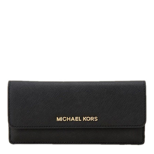michael kors/迈克·科尔斯 mk女士真皮时间纯色长款翻盖钱包钱夹 32f