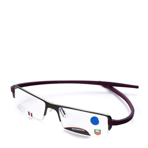 tag heuer/豪雅 时尚光学镜架 商务眼镜 近视镜th3723-006-53(紫色镜