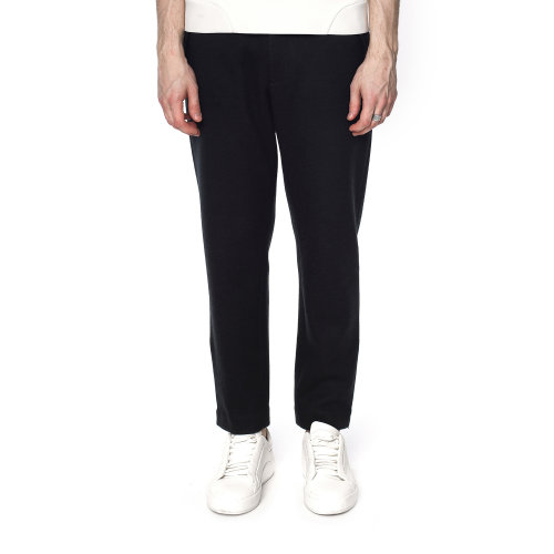 秋冬新款深橄榄色收腿休闲裤