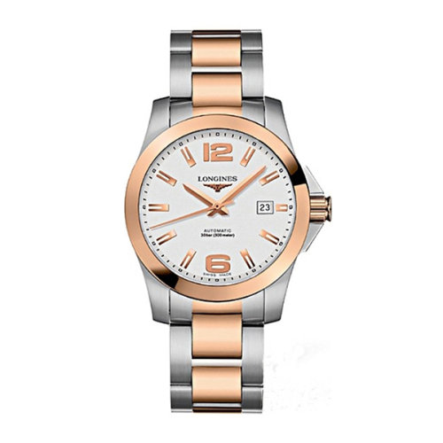longines/浪琴康卡斯金钢自动机械潜水男表(l3.676.5.76.7)