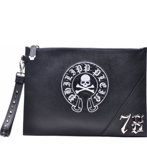 philipp plein/菲利普·普兰男士牛皮时尚欧美手拿包