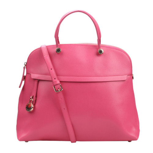 【包税】furla芙拉piper皮质经典女包手提斜挎包玫瑰粉色