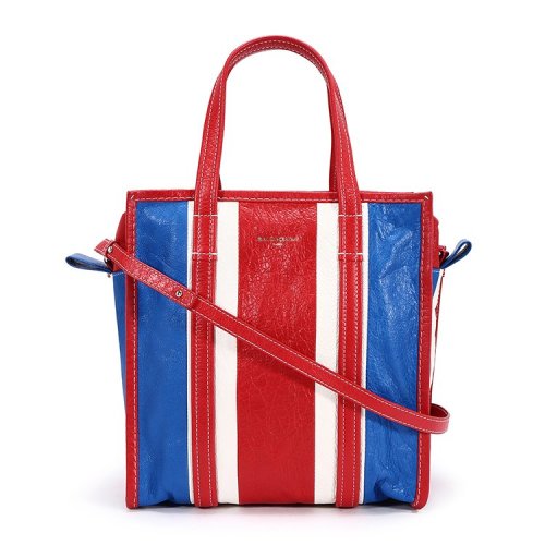 balenciaga(巴黎世家) 红白蓝条手提单肩包