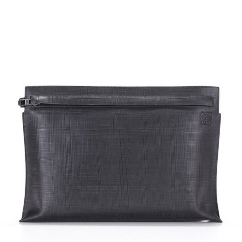 【包邮包税】loewe/罗意威 男士黑色小羊皮商务休闲手拿包
