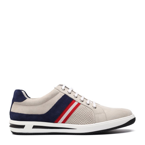 dupont/都彭 牛皮革日常休闲时尚冲孔系带 男士休闲运动鞋 g21147009