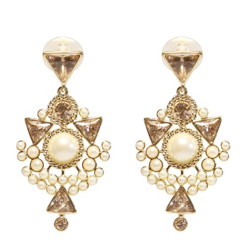 givenchy/纪梵希 女士金色人造水晶时尚典雅系列耳饰耳坠 60468703