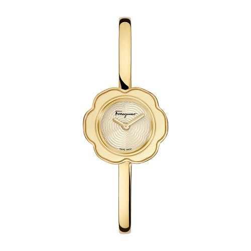 salvatore ferragamo/菲拉格慕fiore系列女士圆形石英腕表,sfcs00518