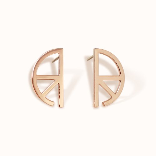 rhea he/芮氩何 | 2018 read my secret系列 icon素金耳钉 玫瑰金