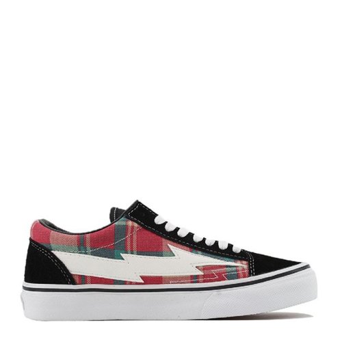 复仇风暴revenge x storm 女款 格子系带闪电休闲低帮板鞋