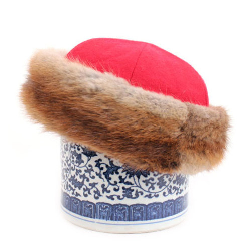 majuyuan/马聚源帽子a青根貂串龙帽