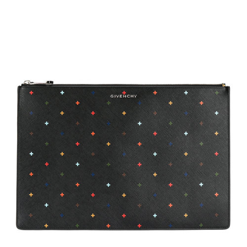 givenchy/纪梵希 iconic系列女士棉质混纺手拿包十字花纹 bc06346591