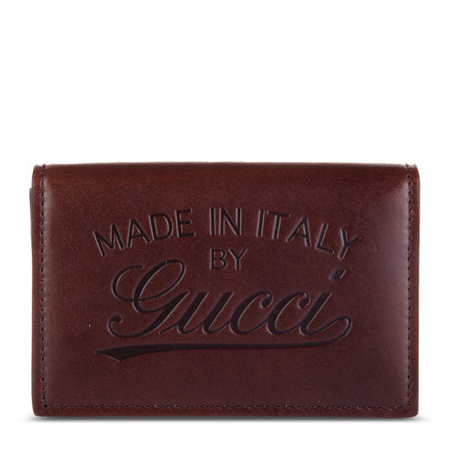 gucci(古驰) 棕色皮质名片夹