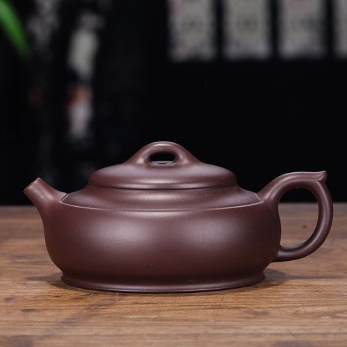 qiluzhai/七录斋 助理工艺美术师李梦恬老师手作紫砂壶 【载福】