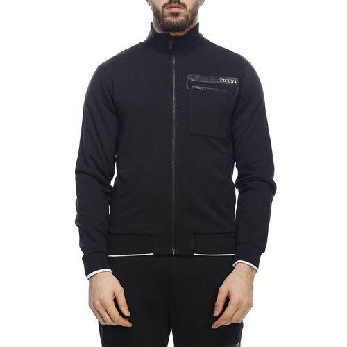 z zegna/杰尼亚 19年春夏 运动外套 男性 黑色 男士夹克 zz802 vs458