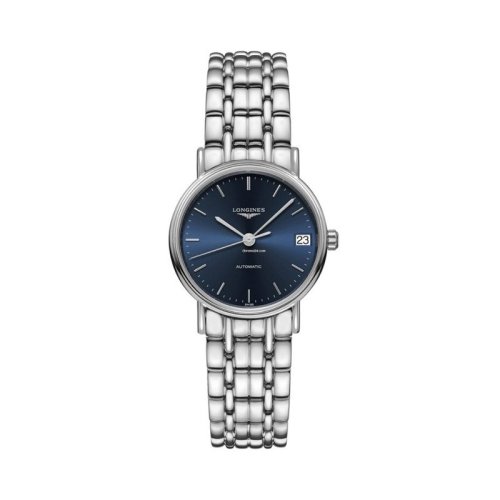longines/浪琴 瑰丽系列 自动机械钢带女表 30新款蓝盘l4.322.4.92.