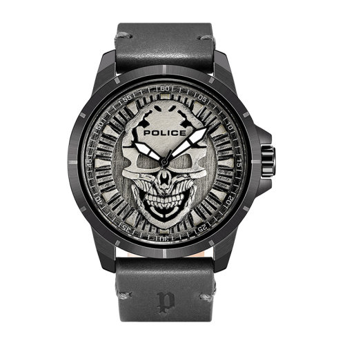 【可用券】police/警察 男士电影 终结者>合作款皮带手表骷髅头手表pl