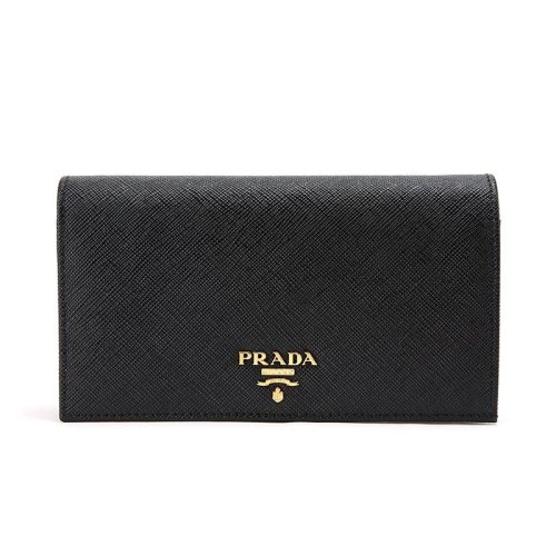 prada/普拉达女士蓝色牛皮中长款钱包钱夹清仓j1ml009qwaf0p9s