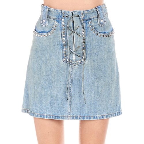 miumiu/缪缪 19春夏 女士半身裙 时尚 水洗 舒适 3601