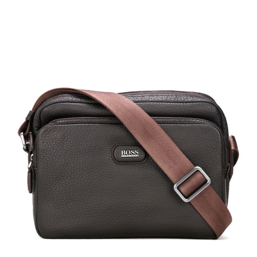hugo boss/雨果波士 小型咖啡色斜挎包
