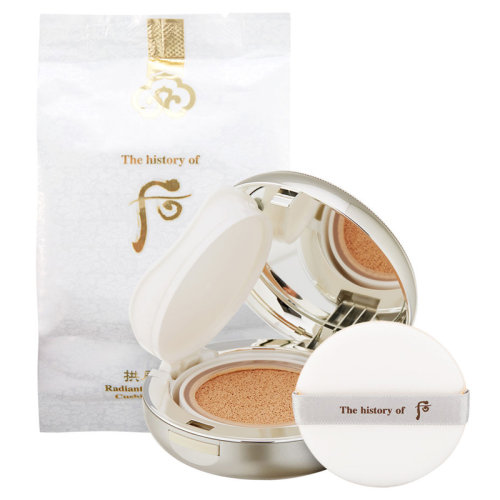 whoo/后 拱辰享雪玉凝水氛光彩气垫粉底液#21 spf50 /    15g*2