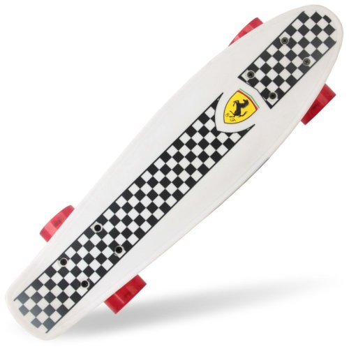 法拉利(ferrari)四轮儿童滑板小鱼板香蕉板 公路滑板 黑色