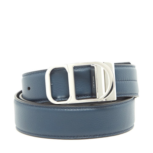 【18春夏】dior homme/迪奥桀傲 男士 牛皮 腰带 蓝色 时尚 百搭 3601